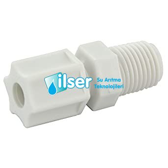 Male Connector 1/4”O.D. - 3/8” MIP, Jaco - 1