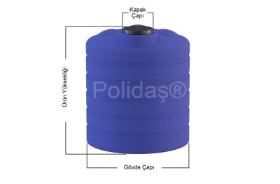 4000 Litre Dikey Su Tankı - 1