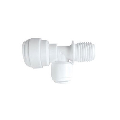7564 Tee, 3/8” - 3/8” Tube O.D. 1/4”, Quick - 2