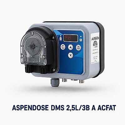 Antech ASPENDOSE DMS 2,5L/3B A ACFAT Dijital, Seviye Kontrollü, Volümetrik Peristaltik Dozaj Pompası - Antech 