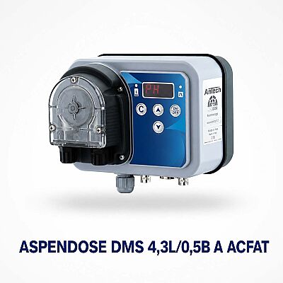 Antech ASPENDOSE DMS 4,3L/0,5B A ACFAT Dijital, Seviye Kontrollü, Volümetrik Peristaltik Dozaj Pompası - 1