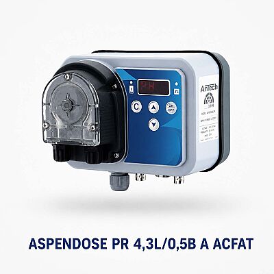 Antech ASPENDOSE PR 4,3L/0,5B A ACFAT Dijital, Seviye Kontrollü, Volümetrik Peristaltik Dozaj Pompası - 1