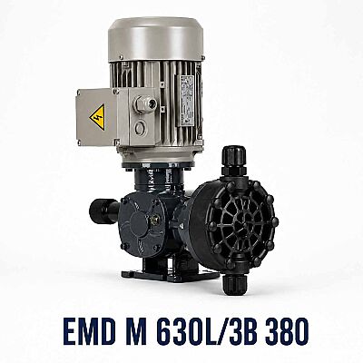 Antech EMD M630L/3B 380 PVDFPXP Metal Gövdeli Elektro Mekanik Diyaframlı Dozaj Pompası - 1