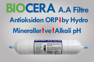 Biocera Antioksidan Alkali Su Filtresi (20 inch, giriş çıkış ½ inch 50 ton) - 3