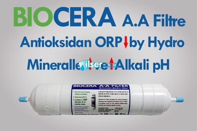 Biocera Antioksidan Alkali Su Filtresi (20 inch, giriş çıkış ½ inch 50 ton) - 3