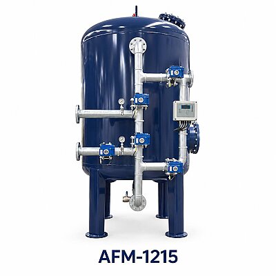 Aqualine Epoksi Boyalı AFM 1215 ST-37 Tanklı Yüzey Borulamalı AS-FE-MİN Filtre Sistemi - Aqualine 