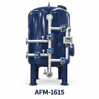 Aqualine Epoksi Boyalı AFM 1615 ST-37 Tanklı Yüzey Borulamalı AS-FE-MİN Filtre Sistemi - Aqualine 