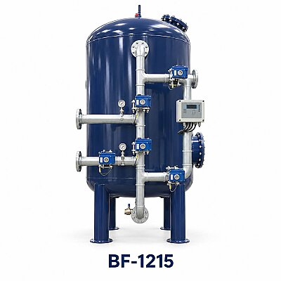 Aqualine Epoksi Boyalı BF-1215 ST-37 Tanklı Yüzey Borulamalı BİRM Filtre Sistemi - Aqualine 
