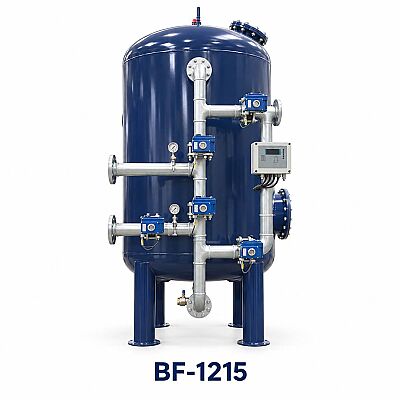 Aqualine Epoksi Boyalı BF-1215 ST-37 Tanklı Yüzey Borulamalı BİRM Filtre Sistemi - 1