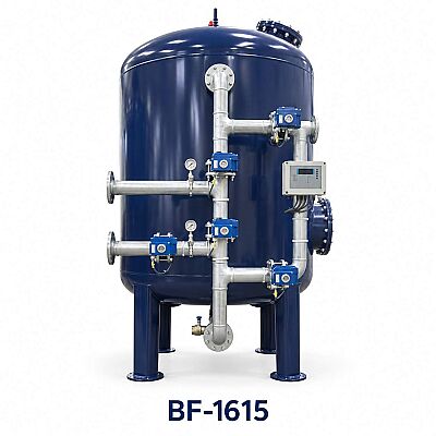 Aqualine Epoksi Boyalı BF-1615 ST-37 Tanklı Yüzey Borulamalı BİRM Filtre Sistemi - 1