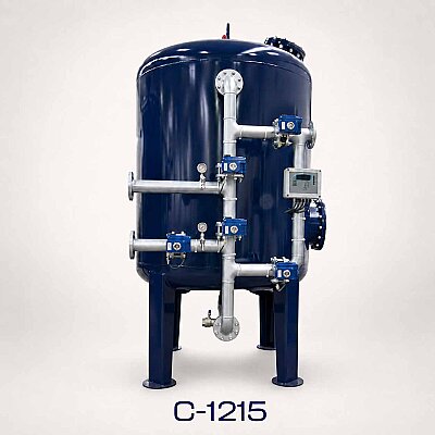 Aqualine Epoksi Boyalı C-1215 ST-37 Tanklı Yüzey Borulamalı Aktif Karbon Filtre Sistemi - Aqualine 