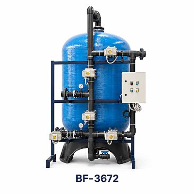Aqualine FRP Tanklı BF-3672 Yüzey Borulamalı BİRM Filtre Sistemi - Aqualine 