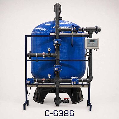 Aqualine FRP Tanklı C-6386 Yüzey Borulamalı Aktif Karbon Filtre Sistemi - 1