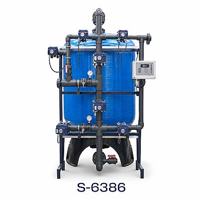 Aqualine FRP Tanklı S-6386 Yüzey Borulamalı Single Yumuşatma Sistemi - 1