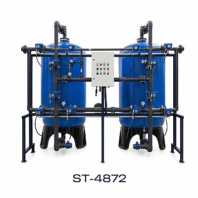 Aqualine FRP Tanklı ST-4872 Yüzey Borulamalı Tandem Yumuşatma Sistemi - 1