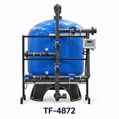 Aqualine FRP Tanklı Yüzey Borulamalı TF-4872 Turbidex Filtre Sistemi - Aqualine 