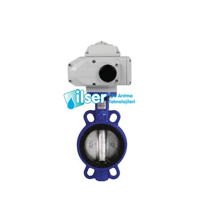 HFT 220 V Elektrik Aktüatörlü Wafer Tip Kelebek Vana DN 125 - 2