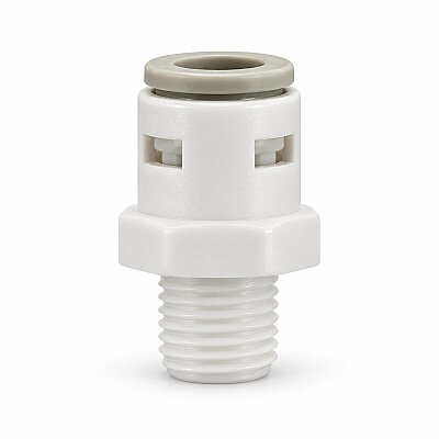 Quick Male Connector, 3/8”T - 1/4”P, 1064 - 