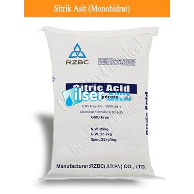 Sitrik Asit(Toz) Asidik RO Yıkama Kimyasalı 25 KG. - 2