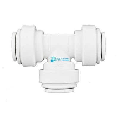 Tee, 3/8” - 3/8” Tube O.D. 3/8”, Quick - 1
