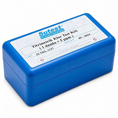 Sutest Titrimetrik Klor Test Kiti (1Damla=5ppm) - 2